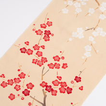 Cotton Towel [TENUGUI] / Japanese Scenery / Red and White Plum Trees