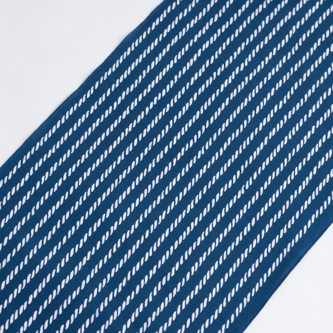 Cotton Towel [TENUGUI] / KOMON / Fine Rope Stripe