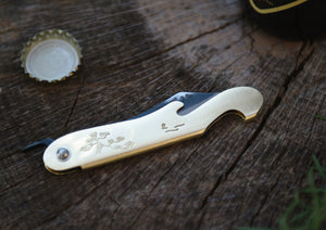 Fuji Knife Blue Steel / Japanese folding knife & bottle opener