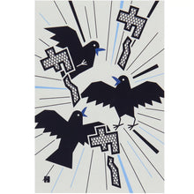 Postcard - Crow: “caw caw”