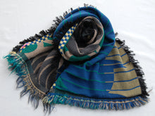 Scarf / Wool Mohikan (Multi-layer jacquard)