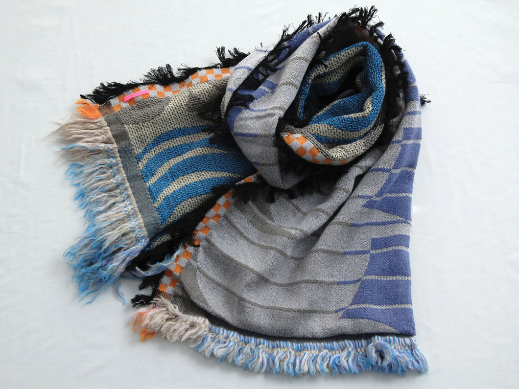 Scarf / Wool Mohikan (Multi-layer jacquard)