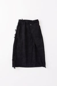 Denim Skirt / Sazanami Black