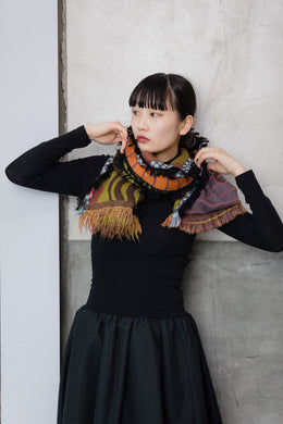 Scarf / Wool Mohikan (Multi-layer jacquard)