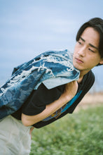 Denim Coat / Sazanami Marble Bleach