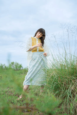 Denim Skirt / Sazanami Super Bleach
