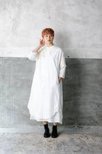 Shirt Dress / Pleats White