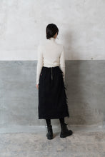 Denim Skirt / Sazanami Black