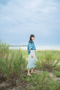 Denim Skirt / Sazanami Super Bleach