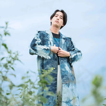 Denim Coat / Sazanami Marble Bleach