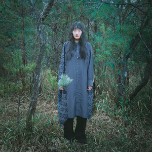 Jacquard Shirts Dress / KAKERA