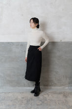 Denim Skirt / Sazanami Black