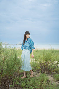 Denim Skirt / Sazanami Super Bleach