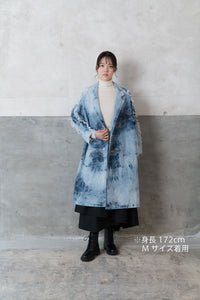 Denim Coat / Sazanami Marble Bleach