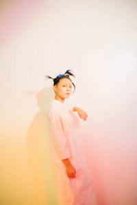 Shirt Dress / Pleats White