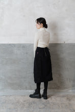 Denim Skirt / Sazanami Black