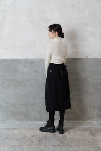 Denim Skirt / Sazanami Black