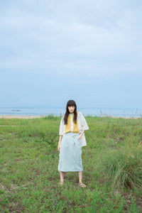 Denim Skirt / Sazanami Super Bleach