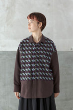 KIRAMEKI - Jacquard Flannel Shirts - Chocolate Brown / POLS