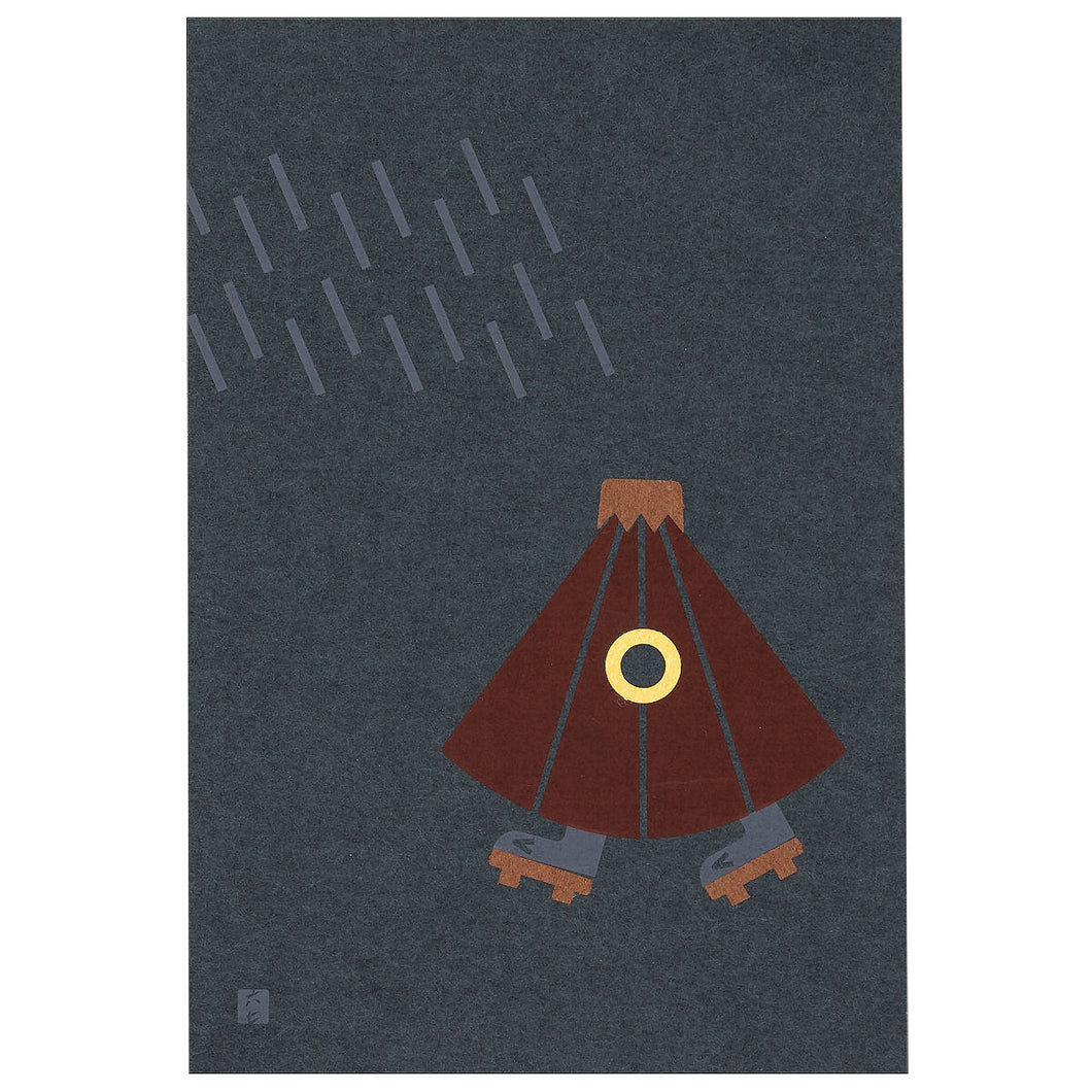 Postcard - Japanese Ghost / Kasaobake (umbrella ghost)