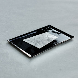 Cloisonné Plate Black x Silver