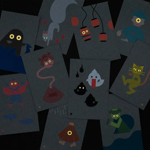 Postcard - Japanese Ghost / Chochinobake (paper lantern ghost)