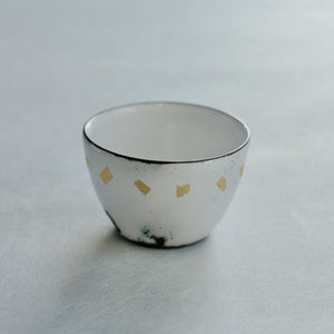 Cloisonné Sake Cup White