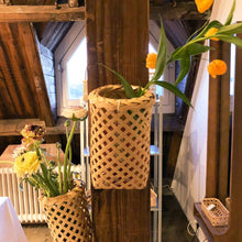 Bamboo Flower Vase Basket