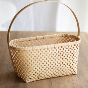 CHIKUFUSHA Bamboo Basket Torte Bag YOTSUME
