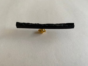 DEER HORN JEWELRY Black Stick Brooch