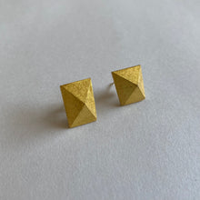 DEER HORN JEWERLY Earring / Gold rectangle  (sold as a set)