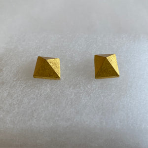 DEER HORN JEWERLY Earring / Gold rectangle  (sold as a set)