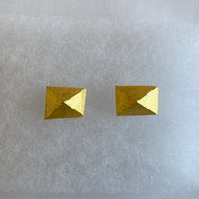 DEER HORN JEWERLY Earring / Gold rectangle  (sold as a set)