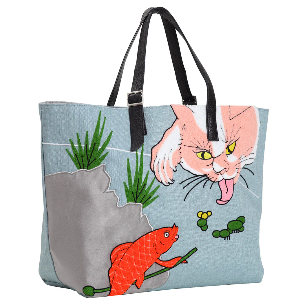 Bag / Goldfish & Cat