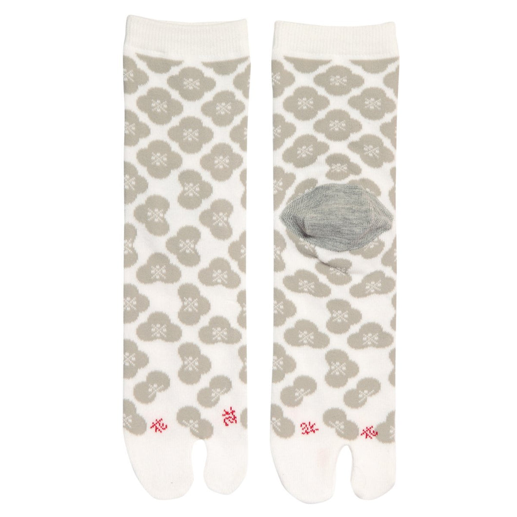 Tabi Socks / Flower Gray