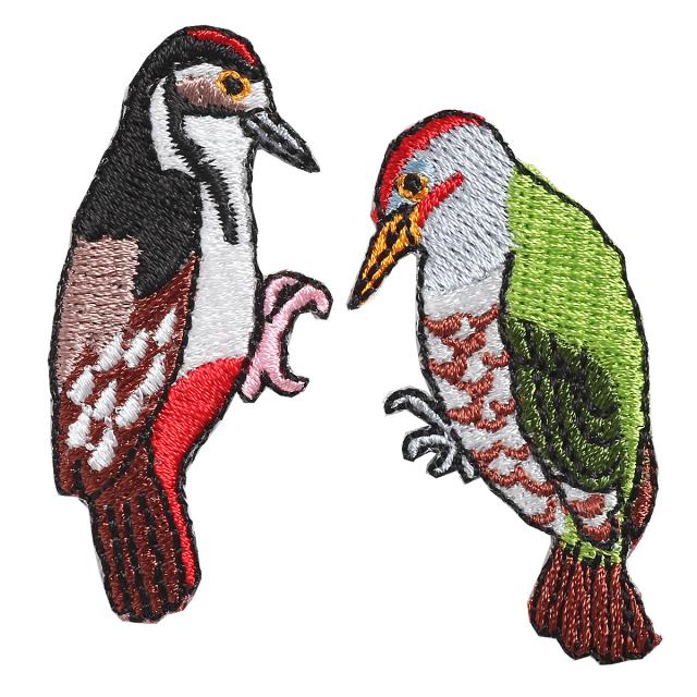 Embroidery patch ''Woodpecker''