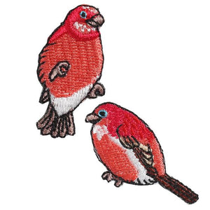 Embroidery patch ''Palla's Rosefinch''