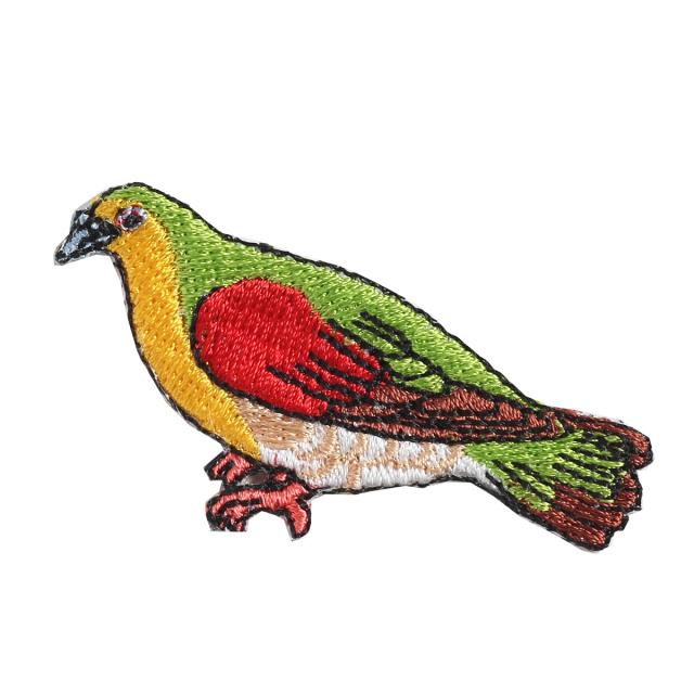 Embroidery patch ''White-bellied Green Pigeon''