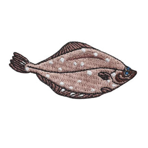 Embroidery patch ''Spotted Halibut''