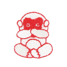 Embroidery patch ''Three wise monkeys''