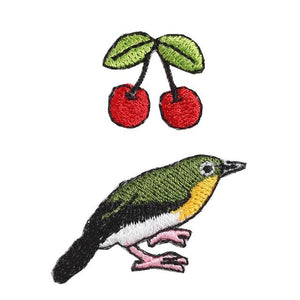 Embroidery patch ''White-eye''