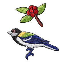 Embroidery patch ''Oriental Tit''