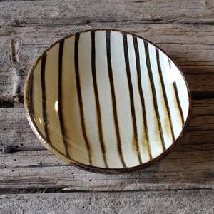 Slipware plate S (stripe)