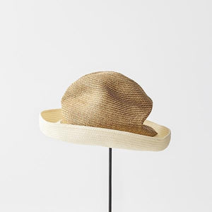 BOXED HAT / 7cm brim 2 tone color / M