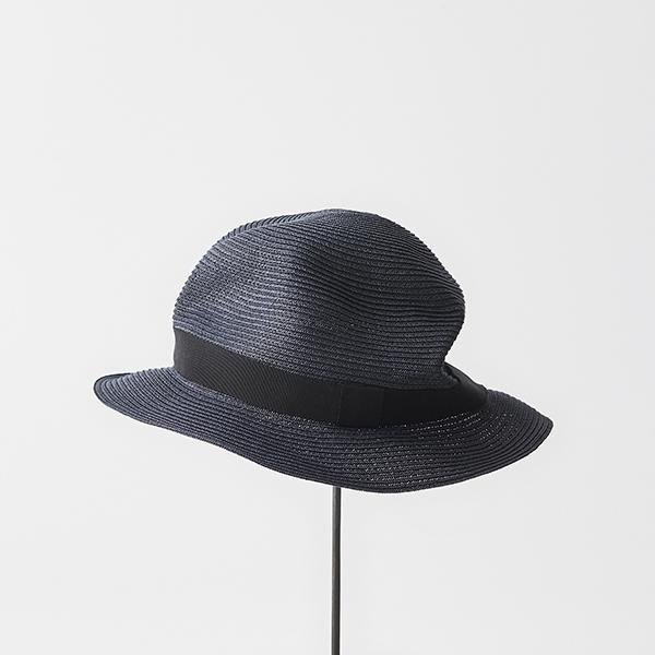 BOXED HAT / 4.5cm brim grosgrain ribbon / L