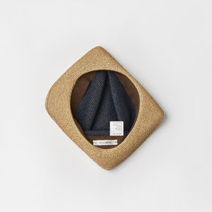 BOXED HAT / 6,5cm brim 2tone color / M
