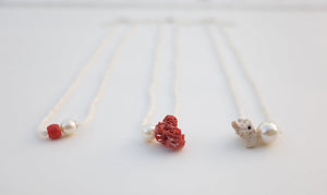 'Sea Change Pieces’ Sea bamboo necklace short 1