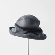 BOXED HAT / 11cm brim grosgrain ribbon / L