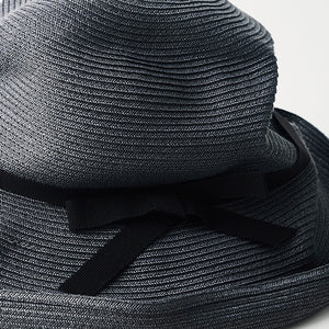 BOXED HAT / 11cm brim grosgrain ribbon / L