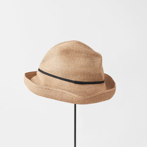 BOXED HAT / 11cm brim grosgrain thin ribbon / M – MONO SHOP